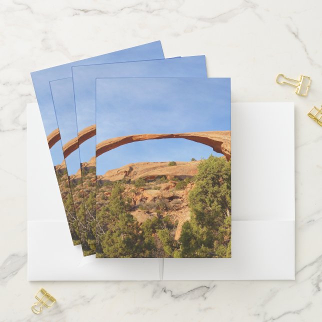 Landscape Arch at Arches National Park Pocket Folder (In Situ)