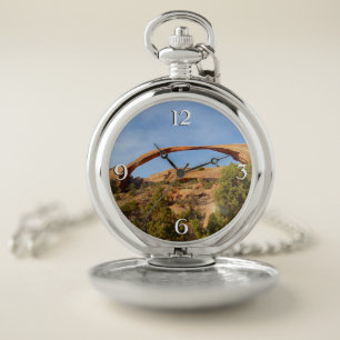 Landscape Arch at Arches National Park Pocket Watch