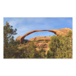 Landscape Arch at Arches National Park Rectangular Sticker