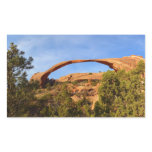 Landscape Arch at Arches National Park Rectangular Sticker