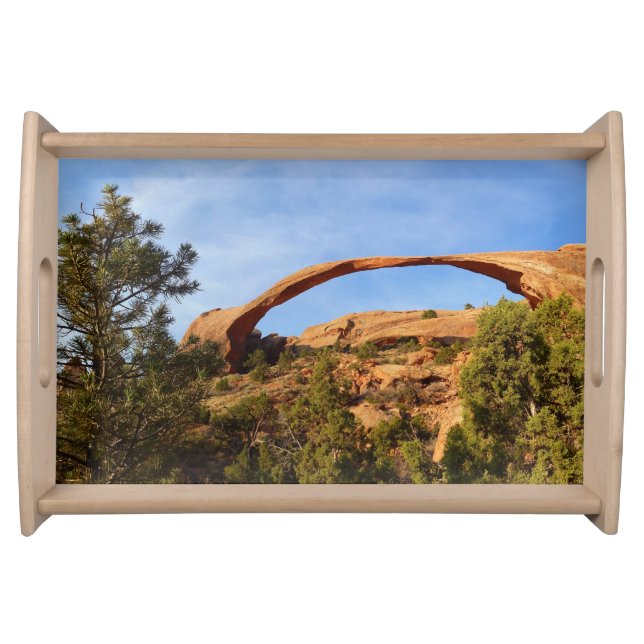 Landscape Arch at Arches National Park Serving Tray (Front)