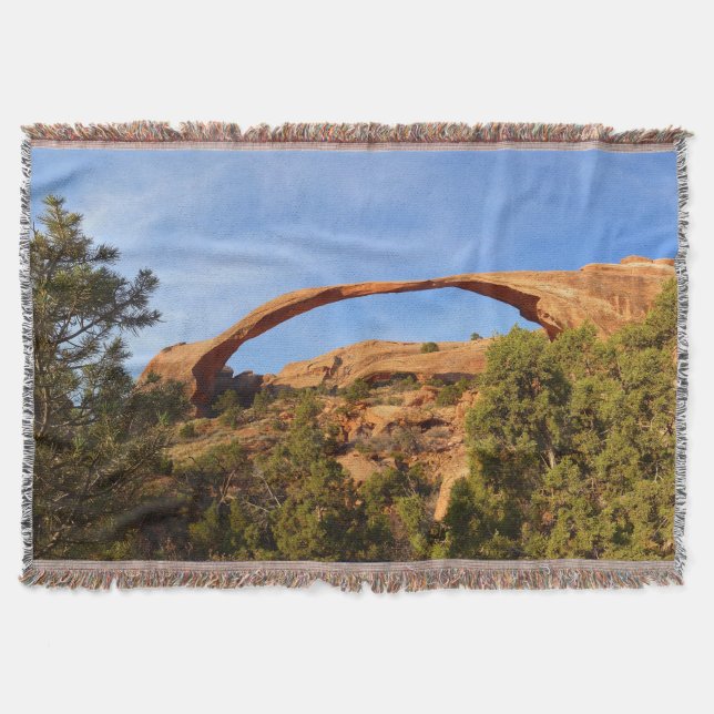 Landscape Arch at Arches National Park Throw Blanket (Front)
