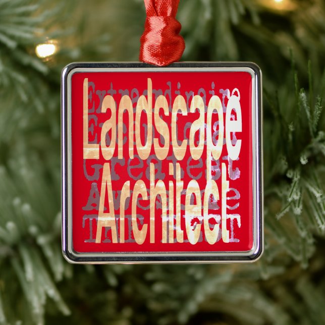 Landscape Architect Extraordinaire Metal Ornament (Tree)