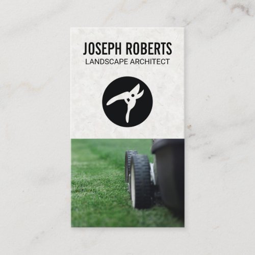Landscape Architect  Trimmers  Lawnmower Business Card