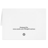 Landscape Art Card (Back Horizontal)