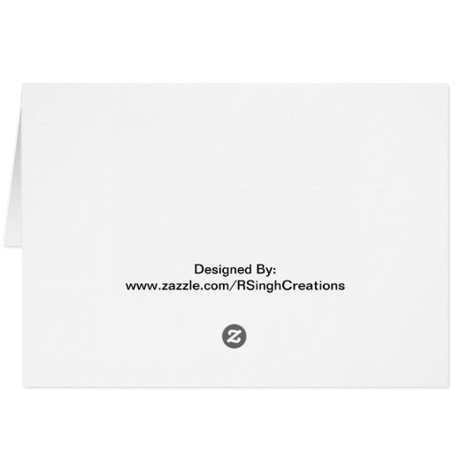 Landscape Art Card (Back Horizontal)