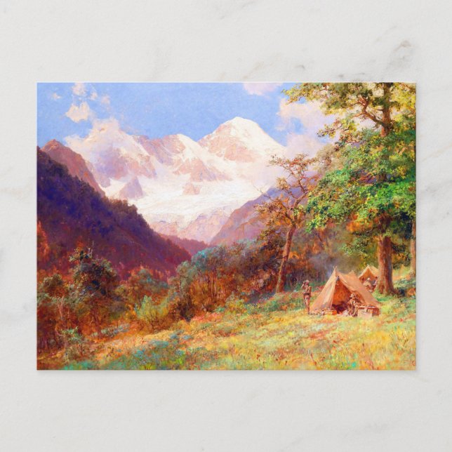 Landscape art Mountains by Edward Theodore Compton Postcard (Front)