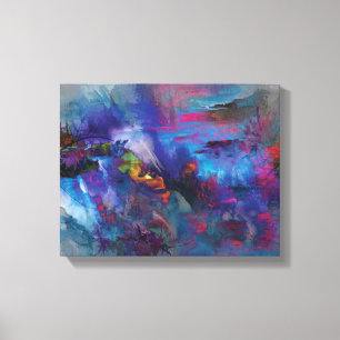 Landscape art Premium Wrapped Canvas (Gloss) Print