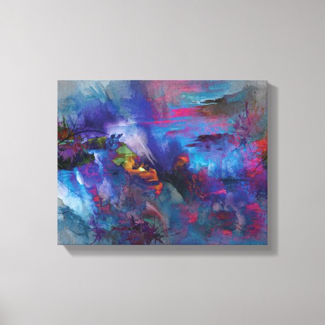 Landscape art Premium Wrapped Canvas (Gloss) Print (Front)