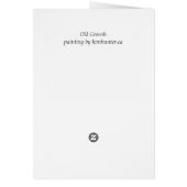 Landscape Art Print Blank Card Personalized Cards (Back)