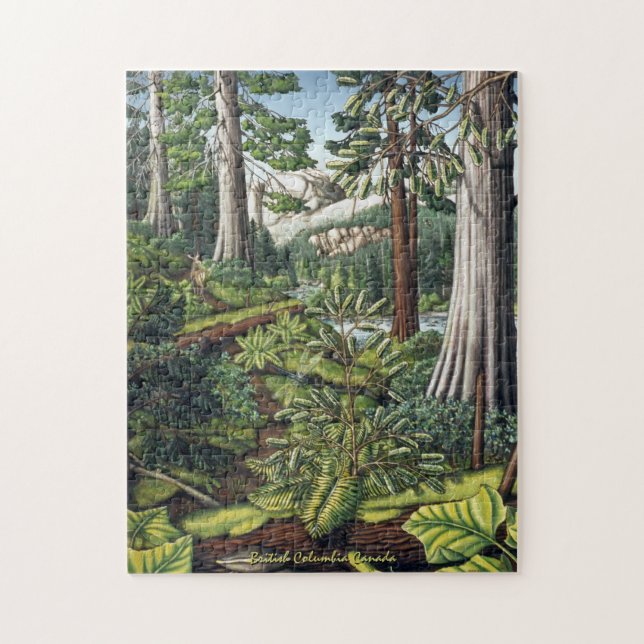 Landscape Art Puzzle BC Nature Puzzle Personalized (Vertical)