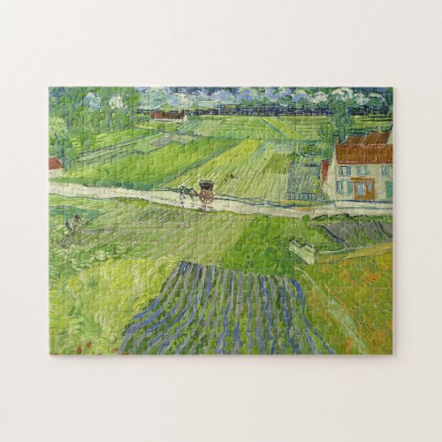 Landscape at Auvers after Rain by Vincent van Gogh Jigsaw Puzzle