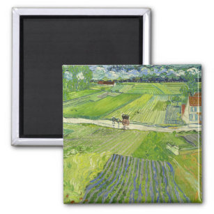 Landscape at Auvers after Rain by Vincent van Gogh Magnet