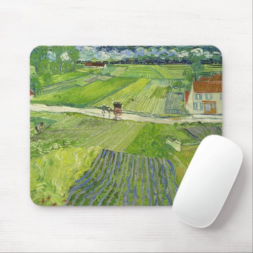 Landscape at Auvers after Rain by Vincent van Gogh Mouse Pad