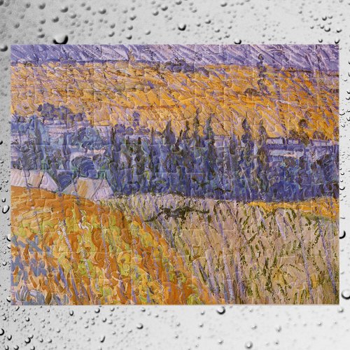 Landscape at Auvers in the Rain Vincent van Gogh Jigsaw Puzzle