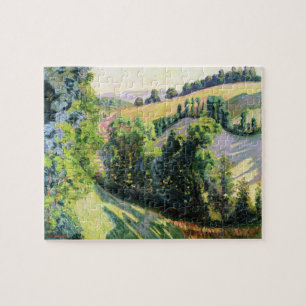 Landscape at Pontgibaud, c.1895 (oil on canvas) Jigsaw Puzzle