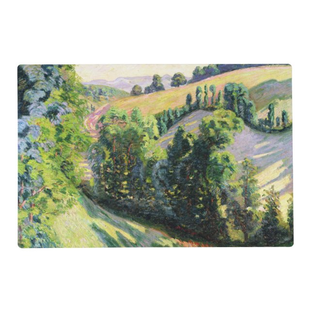 Landscape at Pontgibaud, c.1895 (oil on canvas) Placemat (Front)