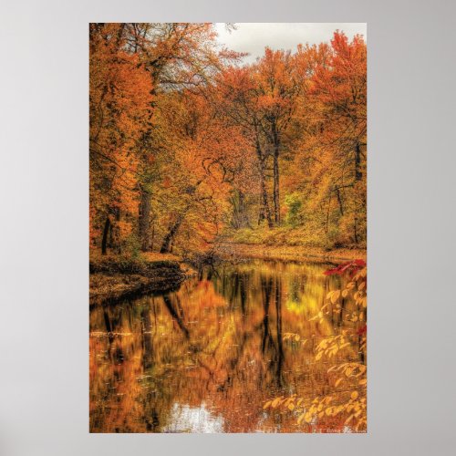 Landscape _ Autumn in New Jersey Poster