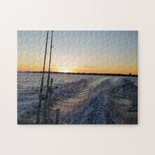 Landscape bay fishing water jigsaw puzzle