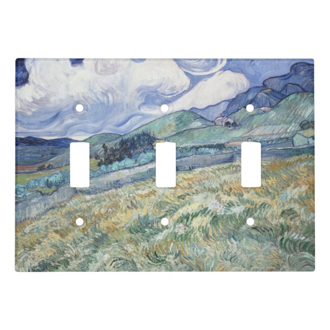  Landscape Behind Saint-Paul Vincent van Gogh      Light Switch Cover (Front)