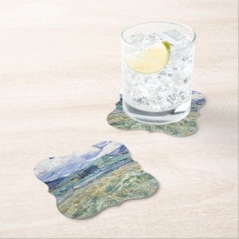 Landscape Behind Saint-Paul Vincent van Gogh Paper Coaster
