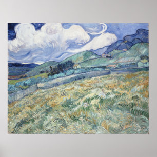 Landscape Behind Saint-Paul Vincent van Gogh Poster