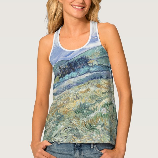  Landscape Behind Saint-Paul Vincent van Gogh      Tank Top (Front)