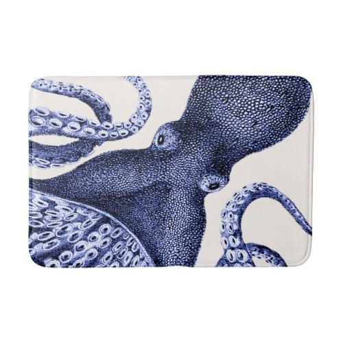 Landscape Blue Octopus Bath Mat