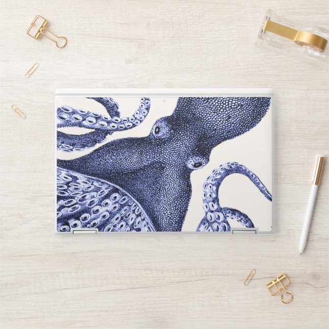 Landscape Blue Octopus HP Laptop Skin (Desk)