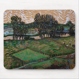 Landscape, Bridge Across Oise by Vincent van Gogh Mouse Pad