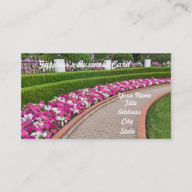 Landscape business card (Front)