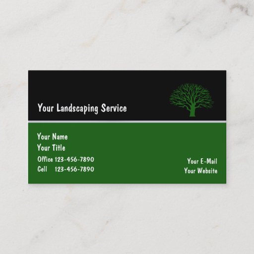 Customizable Landscape Business Cards