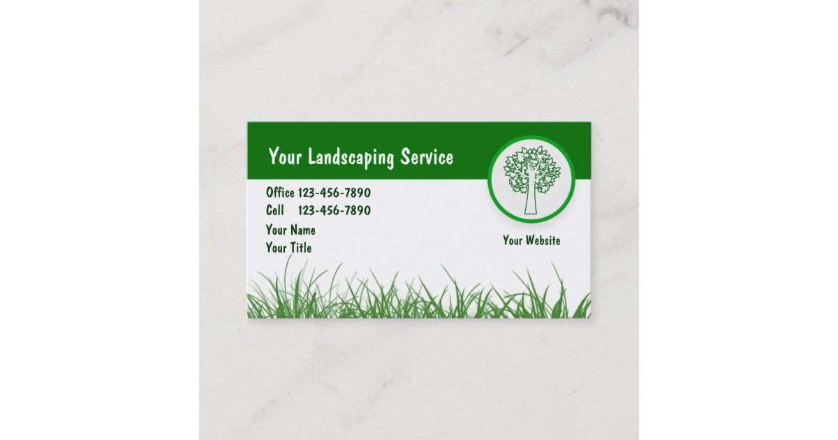 Landscape Business Cards_5 Business Card | Zazzle