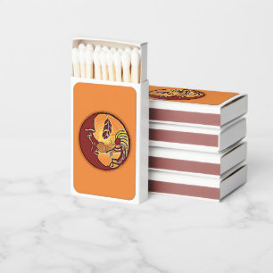 Landscape Button - Kokopelli Moon Feather 1 Matchboxes