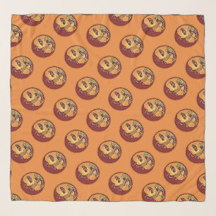 Landscape Button - Kokopelli Moon Feather 1 Scarf