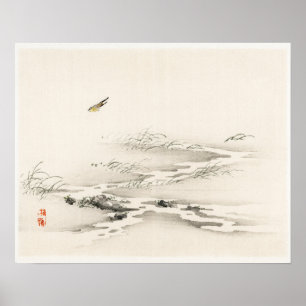 Landscape by Kōno Bairei (1844-1895) Poster