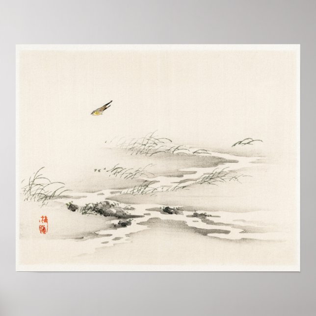 Landscape by Kōno Bairei (1844-1895) Poster (Front)