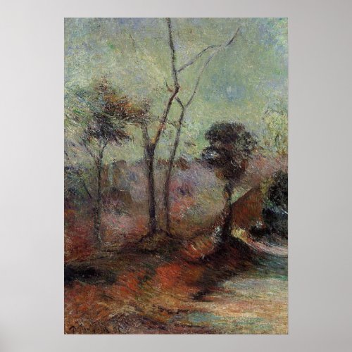 Landscape by Paul Gauguin Poster