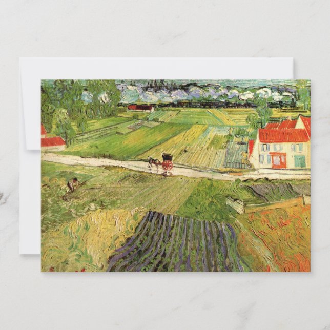 Landscape, Carriage and Train by Vincent van Gogh (Front)