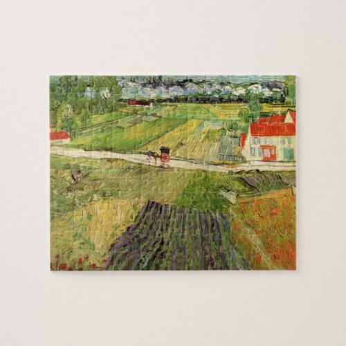 Landscape Carriage and Train by Vincent van Gogh Jigsaw Puzzle