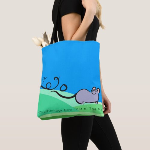 Landscape Cartoon Mouse Chinese Rat Year 2020 ATB Tote Bag