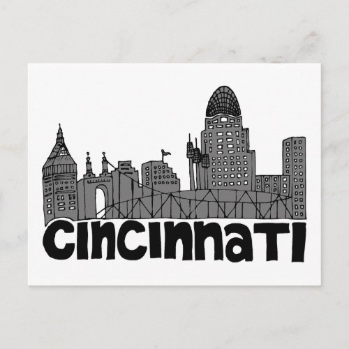 Landscape City View  Cincinnati Ohio Postcard