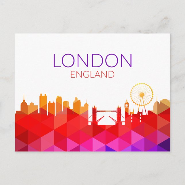 Landscape City View | London, England Postcard (Front)