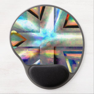 Landscape clippings transformed into frame throw p gel mouse pad