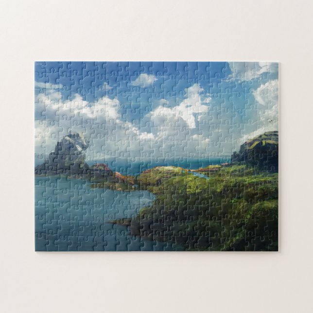 Landscape custom art photo puzzle (Horizontal)