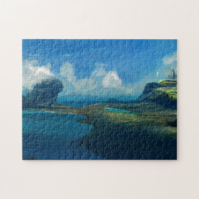 Landscape custom art photo puzzle (Horizontal)