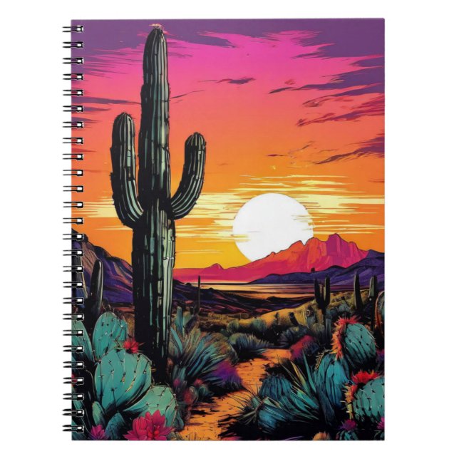 Landscape Desert Art Notebook Journal (Front)