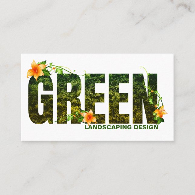 Landscape Designer Business Card (Front)