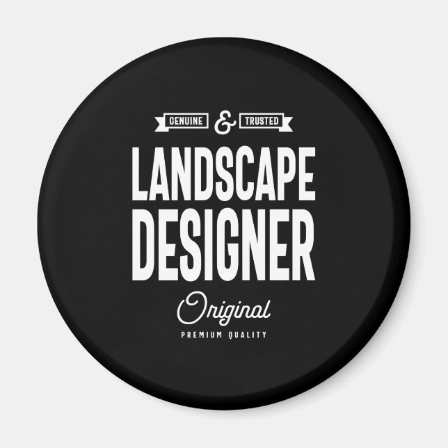 Landscape Designer Job Title Gift Magnet (Front)