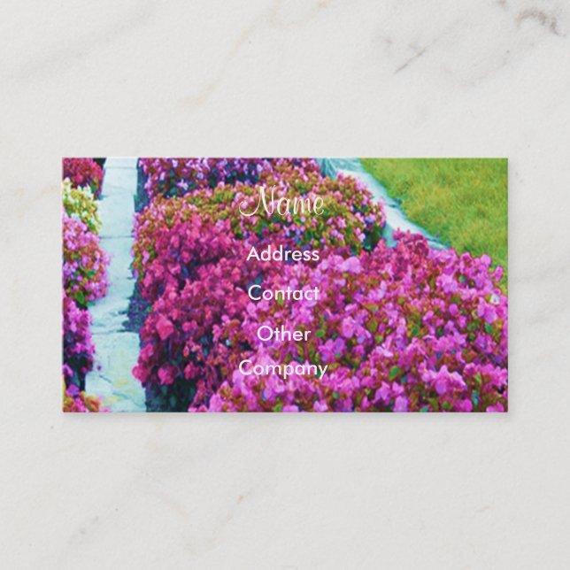 Landscape Designer Profile Card - Customizable (Front)